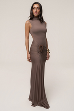 Load image into Gallery viewer, Mocha Buckle Maxi Dress