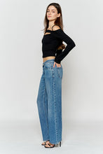 Load image into Gallery viewer, Mid Waist Relaxed Wide Leg Jeans