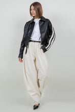 Load image into Gallery viewer, Lace Trim Leather Jacket