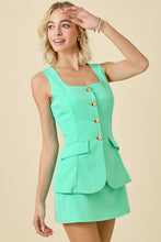 Load image into Gallery viewer, Kya Dress Suit Romper- Mint