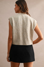 Load image into Gallery viewer, Light Mocha Sleeveless Knit Sweater Vest