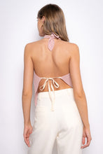 Load image into Gallery viewer, Asymmetrical Hem Halter Backless Bib Top