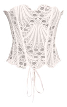 Load image into Gallery viewer, Lace Bandeau Corset Top- Black