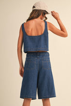 Load image into Gallery viewer, Denim Tank and Bermuda Shorts Set