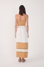 Load image into Gallery viewer, Off-White Side Ties Tiered Midi Skirt