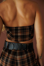 Load image into Gallery viewer, West Plaid Belted Pant Set