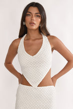 Load image into Gallery viewer, Prisma Sequin Crochet Halter Top