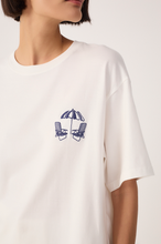 Load image into Gallery viewer, Rio Off-White Embroidered Beach Chairs T-shirt