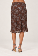 Load image into Gallery viewer, Brown Sequin Midi Skirt