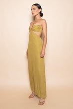 Load image into Gallery viewer, Resort Vacation Cutout Ring Halter Maxi Dress
