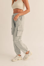 Load image into Gallery viewer, Grey Cargo Pocket Sweatpants