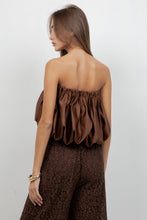 Load image into Gallery viewer, Mocha Satin Tube Top