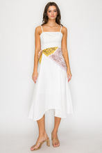 Load image into Gallery viewer, Scarf Tie Waist Midi Dress