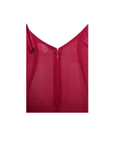 Load image into Gallery viewer, Red Sheer Backless Maxi Dress