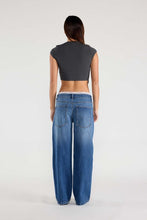 Load image into Gallery viewer, Waist Band Lace Baggy Wide Jeans