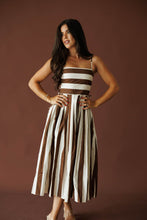 Load image into Gallery viewer, Brown | Cream Striped Dress