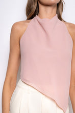 Load image into Gallery viewer, Asymmetrical Hem Halter Backless Bib Top