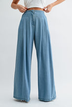 Load image into Gallery viewer, Tailored Palazzo Denim Pants