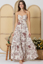 Load image into Gallery viewer, Coya Maxi Dress - Ivory | Brown