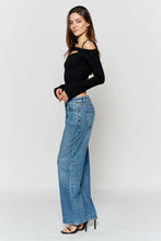 Load image into Gallery viewer, Mid Waist Relaxed Wide Leg Jeans