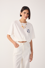 Load image into Gallery viewer, Rio Off-White Embroidered Beach Chairs T-shirt