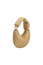 Load image into Gallery viewer, Brigitte Gold Woven Charm Bag