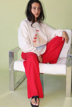 Load image into Gallery viewer, Sailboat Knit Fuzzy Sweater - Cream