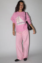 Load image into Gallery viewer, French Pink Sailboat Knit Sweater