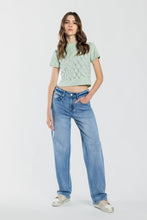 Load image into Gallery viewer, Mid Waist Loose Straight Jeans -Medium