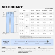 Load image into Gallery viewer, Eyelet Waist Band Straight Jeans