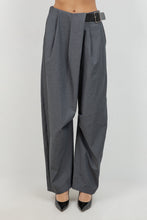 Load image into Gallery viewer, Soft Woven Drape Trousers with Built In Belt