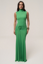 Load image into Gallery viewer, Emerald Buckle Maxi Dress