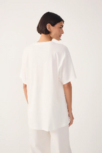 Load image into Gallery viewer, Rio Off-White Embroidered Beach Chairs T-shirt