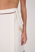 Load image into Gallery viewer, Off-White Side Ties Tiered Midi Skirt