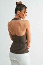 Load image into Gallery viewer, Sculpt Halter Top - Mocha