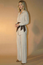 Load image into Gallery viewer, Striped Top Pants and Scarf Set