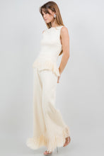 Load image into Gallery viewer, Indira Fringe Knit Pant Set