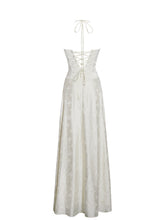 Load image into Gallery viewer, Raena Pearl White Jacquard Gown