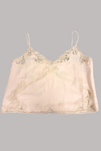 Load image into Gallery viewer, Embroidered Crop Satin Camisole