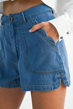 Load image into Gallery viewer, Scalloped Edge Denim Shorts

