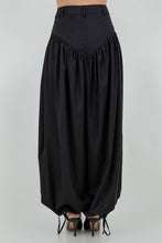 Load image into Gallery viewer, Balloon Adjustable Ankle Tie Pants- Black
