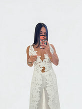 Load image into Gallery viewer, Christine White Lace Two-Piece Set
