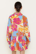 Load image into Gallery viewer, Floral Multi Mini Shirt Dress
