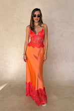 Load image into Gallery viewer, Aura Lace Satin Dress
