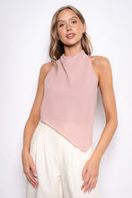 Load image into Gallery viewer, Asymmetrical Hem Halter Backless Bib Top
