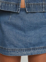 Load image into Gallery viewer, Denim Front Tie Top &amp; Skort Set
