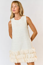 Load image into Gallery viewer, Ivory Tweed Short Dress
