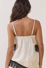 Load image into Gallery viewer, Lace Fringe Detail Top
