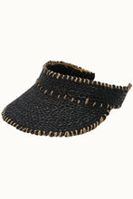 Load image into Gallery viewer, Black Sun Visor Hat
