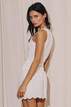 Load image into Gallery viewer, Lace Trim Knit Tank Top- White
